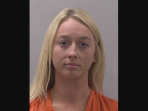 Mugshot of Victoria Farish Weiss, arrested on drug charges after weed edibles found in students' box in classroom.