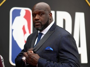 FILE - Shaquille O'Neal attends the 2019 NBA Awards presented by Kia on TNT at Barker Hangar on June 24, 2019 in Santa Monica, California.