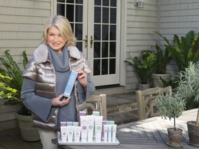 Martha Stewart with the new line of Martha Stewart CBD Wellness Topicals. /