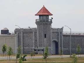 A June 2020 file photo of part of the exterior of Collins Bay Institution.