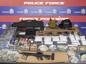 Seizure includes 5.5 kilograms of crystal methamphetamine, 0.5 kilograms of cocaine, multiple restricted firearms and a significant sum of cash. /