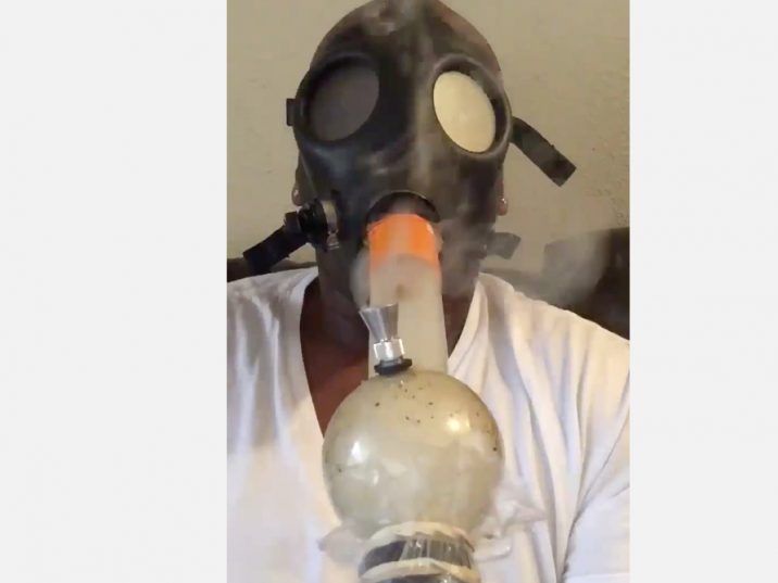 NFL star's infamous gas mask bong video is now an NFT valued at