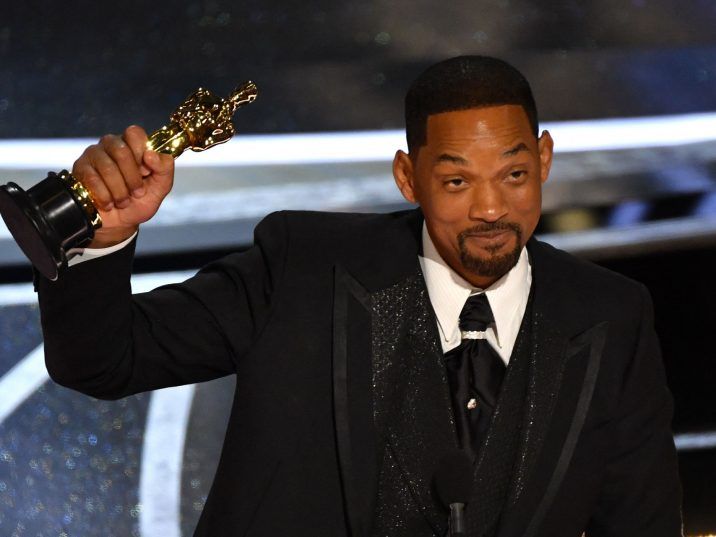 Will Smith accepts the award for Best Actor for "King Richard" during the 94th Oscars at the Dolby Theatre in Hollywood, Calif. on Mar. 27, 2022. /