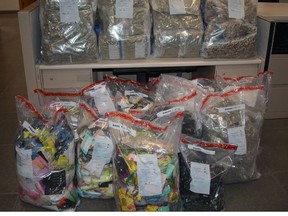 A selection of the drugs seized from a Toronto condo. /