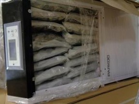 Image of cannabis packaged inside dehumidifiers seized in Cincinnati.  /