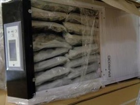 Image of cannabis packaged inside dehumidifiers seized in Cincinnati. /
