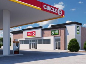 "RISE Express" branded dispensaries will be located adjacent to Circle K stores. /
