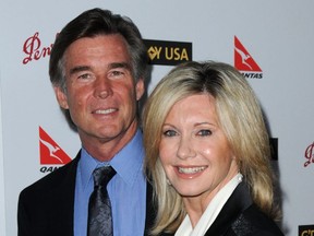 Olivia Newton-John and her husband John Easterling attend the G'Day USA Australia Week 2009 Gala held at the Kodak theatre in Los Angeles, January 18, 2009.