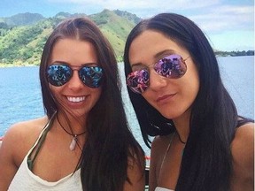 FILE: Melina Roberge and Isabelle Lagacé are pictured in this undated photo from Instagram. /