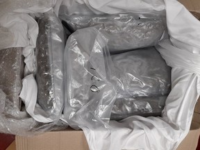 Photo from Revenue-led of seizure cannabis from Dublin property. /