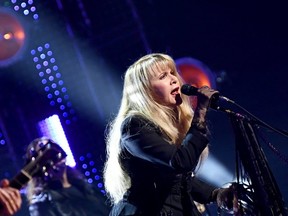 FILE - Stevie Nicks performs at the 2019 Rock & Roll Hall Of Fame Induction Ceremony - Show at Barclays Center on March 29, 2019 in New York City.