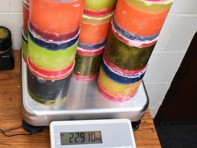CBP photo of confiscated candles containing ketamine. /