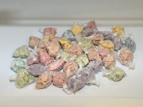 Supplied photo of fentanyl seizured during recent raid. /