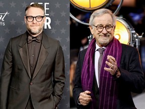Rogen previously thought he'd ruined any chance of working with Spielberg after smoking a joint "in his face" at a party.