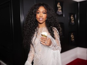 FILE - Recording artist SZA attends the 60th Annual GRAMMY Awards at Madison Square Garden on January 28, 2018 in New York City.