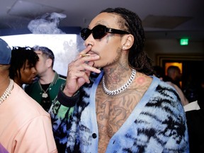 FILE - Wiz Khalifa attends UnitedMasters, A Celebration Of Independence At The 65th GRAMMY Awards at Hollywood Palladium on February 03, 2023 in Los Angeles, California.