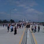 There must be 20000 people standing on the new Golden Ears Br... on Twitpic