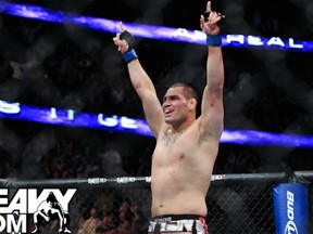 UFC heavyweight champion Cain Velasquez will defend his title for the first time against Junior dos Santos on FOX. (photo courtesy of Heavy MMA)