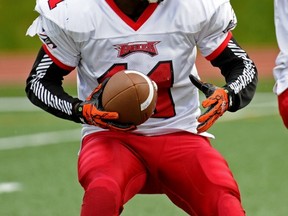 Carson Graham running back Isaac Birch faces crosstown rival Handsworth on Saturday. (PNG photo)