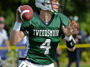 LT option quarterback Mike Messenger in action against Holy Cross on Friday. (PNG photo)