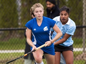 UBC's Natalie Sourisseau is part of an emerging pack of talented UBC field hockey players. (Richard Lam, UBC athletics)