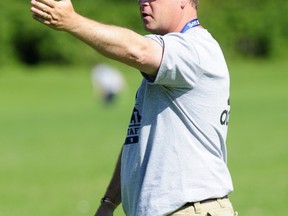 Notre Dame Jugglers senior varsity football coach Richard Scott. (PNG photo)