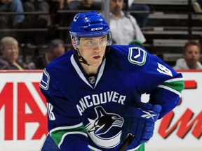 VANCOUVER, CANADA - MARCH 31:  The Vancouver Canucks play the Los Angeles Kings at Rogers Arena on March 31, 2011 in Vancouver, British Columbia, Canada. Vancouver won 3-1 and capture the Presidents' Trophy with the victory. (Photo by Jeff Vinnick/Vancouver Canucks)