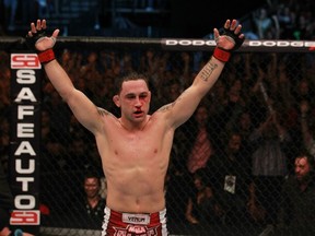 Frankie Edgar retained the UFC lightweight title with a fourth round knockout of Gray Maynard. (photo courtesy of Zuffa LLC)