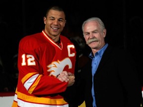 Jarome Iginla, Lanny McDonald ... two men who really don't like the Edmonton Oilers. GETTY IMAGES PHOTO.
