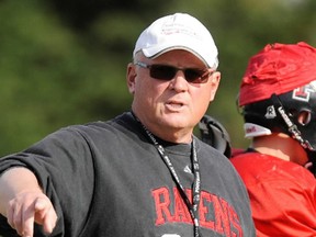 Ravens co-head coach Tom Kudaba and company prepare for Friday's regular season finale against Centennial. (PNG file photo)