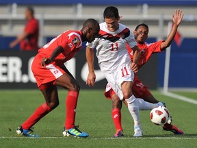 Victoria's Josh Simpson in action for Canada against Panama. (Stan Honda/AFP/Getty Images)