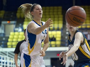 UBC's Kristen Hughes brings a dangerous three-point shot to her new posting as point guard with the Thunderbirds. (Richard Lam, UBC athletics)