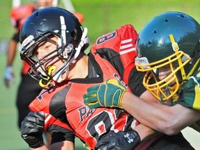 Abbotsford's Jesse Neufeld stepped up in prime time on Saturday under the dome. (Les Bazso, PNG files)