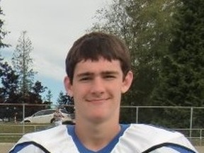 Ballenas quarterback Liam O'Brien (Ballenas athletics)