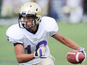 Justin Sanvido scored three touchdowns for the Irish on Saturday in its win over Notre Dame. (PNG photo)