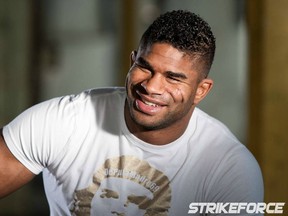Former Strikeforce heavyweight champion Alistair Overeem was granted a conditional license from the Nevada State Athletic Commission on Monday, keeping his UFC 141 debut against Brock Lesnar intact. (photo courtesy of Esther Lin/Strikeforce)