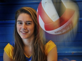 Handsworth's Emily Oxland is The Province's 2011-12 girls volleyball Player of the Year. (Wayne Leidenfrost, PNG photo)