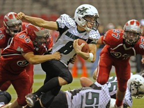 Mission's Jesse Forcier in action Saturday at BC Place. (Les Bazso, PNG)