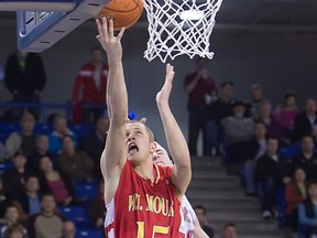 Mouat's Jesse Coy hopes to lead the Hawks back to the BC Final Four in March. (photo by Ron Hole, Pitt Meadows athletics)