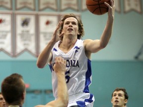 Vikes' fifth-year star Ryan MacKinnon has helped Victoria to an 8-0 start to the Canada West season. (Victoria Times Colonist photo)