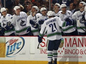 Mason Raymond scored at even strength on Thursday, an occurence that's becoming more common with the Canucks as they regain their 5-on-5 stature.