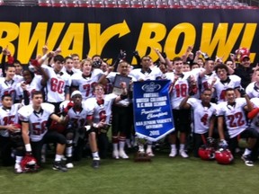 STM's JV Knights won the Subway Bowl Triple A title on Saturday,