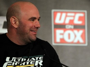 CHICAGO, IL - JANUARY 26: UFC President Dana White attends the UFC on FOX press conference at the W Hotel on January 26, 2012 in Chicago, Illinois. (Photo by Josh Hedges/Zuffa LLC/Zuffa LLC via Getty Images)