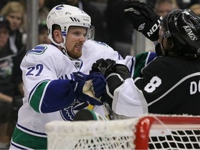 Drew Doughty had his way with the Canucks last night, but don't tell Daniel Sedin or his brother that the Canucks are getting pushed around.