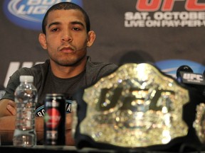Jose Aldo puts his UFC featherweight title on the line against unbeaten Chad Mendes in the UFC 142 main event on Saturday night in Rio de Janeiro, Brazil. (photo courtesy of Zuffa LLC)