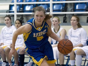 UBC Thunderbirds' Kris Young is among the Canada West's leaders in a number of statistical categories. (Richard Lam, UBC athletics)