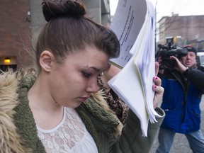 Alicia Price outside Vancouver provincial court on Jan. 19, 2011.