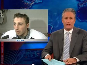 Jon Stewart takes on Brad Marchand on The Daily Show.