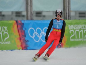 Canadian ski jumper Taylor Henrich at the Youth Olympic Games in Innsbruck, Austria.