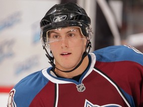 DENVER — Defenceman Tyson Barrie got a taste of NHL play during a Sept. 23 outing with the Avalanche. The Victoria native will make his Rogers Arena debut tonight against the Canucks. (Getty Images/via National Hockey League).